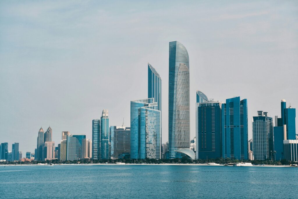 Abu Dhabi skyline, one of the UAE’s leading startup ecosystems in 2026